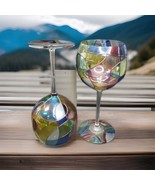 Royal Danube Hand-Painted Crystal, Romania Wine Glass Set Of 2 - $926.53 MXN