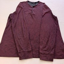 Marc Anthony Slim Fit Men's Burgundy Long Sleeve T-Shirt Size X-Large image 11