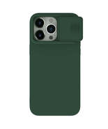 For iPhone 15 Pro Max CamShield Liquid Silicone Phone Case(Dark Green) - £21.68 GBP