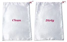Travel Essentials Satin Clean and Dirty Laundry-Undergarment Garment bag... - $19.59