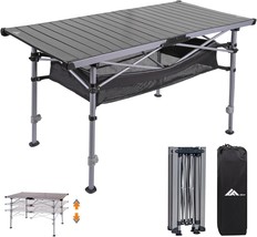 Ablazer Camping Table With Carry Bag, Adjustable Height Portable Table, ... - £96.52 GBP