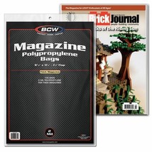 3 packs of 100 (300) BCW 8 ⅞&quot; x 11 ⅛&quot; + 1 ½&quot; Flap Thick Magazine Bags - £20.44 GBP