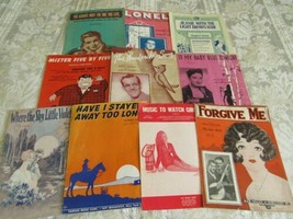 Lot Vtg Sheet Music For Art Projects Collage Decorating Decoupage Scrap Book #4 - £11.74 GBP