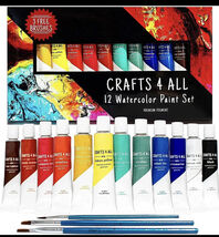 Crafts 4 All Watercolor Art Painting Kit for Artists &amp; Beginner, 15Pc - $4.83