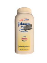 JOHNSON&#39;S Medicated Baby Powder with Zinc Oxide - 1 1/2 oz Half Full See Picture - $18.69