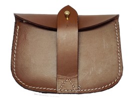 British WWII Sam Ammo Leather Pouch For Sam Browne Belt - Tan Color - £15.68 GBP