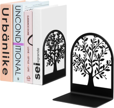Book Ends, Metal Bookend, Tree of Life Bookend 7 X 5.5 X 3.5 Inch (1 Pair) - $13.33