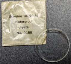 NOS Genuine Benrus Acrylic Wrist Watch Crystal Part# 2155 Waterproof - £17.12 GBP