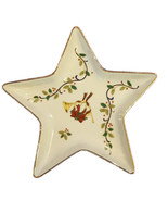 Mikasa Holiday Bloom Candy Dish Porcelain Christmas Star Shape NEW Gift - £10.89 GBP