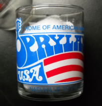 Opryland USA Shot Glass Double Size Candle Holder Style Flag Styled Logo  - $8.99