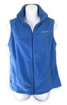 Columbia Women&#39;s Size M Fleece Vest Blue Polyester - £13.13 GBP