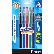 Pilot FriXion Ball Color Sticks Erasable Gel Pens 5/Pkg-Assorted Colors F12859 - £12.59 GBP