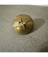 Vintage WWII AAF ARMY AIR CORPS DOME COLLAR DISK Brass - £65.38 GBP