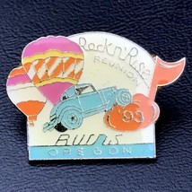 Rock n Rise Reunion 1993 Vintage Pin Gold Tone Enamel Hot Air Balloons Oregon - £9.67 GBP