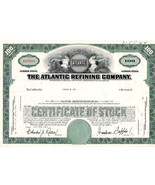 Vintage Atlantic Refining Company Stock Certificate Green - £4.79 GBP