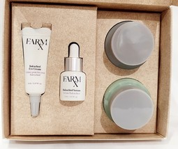 FarmX Rx SUPER GREEN COOLING GEL Moisture Cream Bakuchiol Serum Eye 4-Pc... - $465.81 MXN