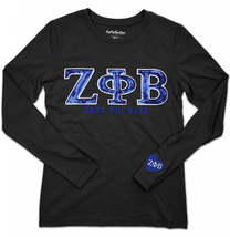 Zeta Phi Beta M2 Long Sleeve Tee Black - £31.44 GBP