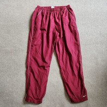 Nike Athletic Track Jogger Pants Womens Size L 12-14 Red Mesh Lined Ankl... - £18.99 GBP