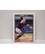1991 Bowman Greg Olson Signed Card Baseball MLB Autograph AUTO #577 - £13.15 GBP