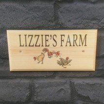 Personalised Chickens Sign, Farm Allotment Garden Hen House Coop Farm Gift - £10.98 GBP