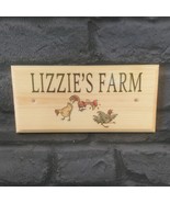 Personalised Chickens Sign, Farm Allotment Garden Hen House Coop Farm Gift - $13.77