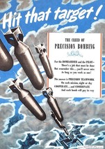 Hit That Target - Bombs - 1942 - World War II - Propaganda Magnet - £9.60 GBP