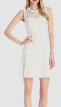 Ivanka Trump Fit and Flare Sleeveless Midi Dress Sz-L White - £39.30 GBP