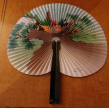Antique Cockade Fan with Metal Clasp Closure NF - $30.00