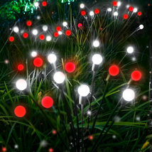 6-Pack Red White Solar Christmas Lights, 2023 Newest Outdoor Christmas Decoratio - £59.37 GBP