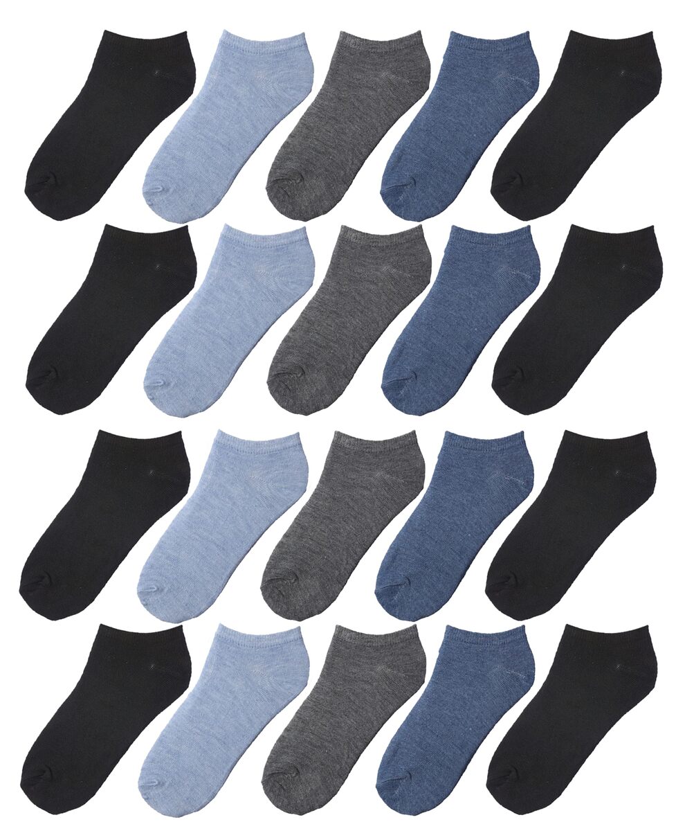 Tipi Toe Kids Boys 20 Pairs Classy Lightweight Novelty Black Denim Chamb... - $16.65