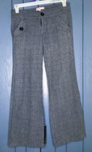 Gray Checkered Plaid Trouser Pants Size 3 Dark Cottagecore Academia Retro Mod - $10.89