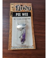 vintage NOS New on Card Lindy&#39;s Pee Wee Jig Sinking Plug Purple - $20.24 CAD