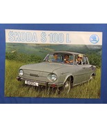 1971 1972 1970 Skoda S100L English Original 1-page Car Sales Brochure Card - $26.85 CAD