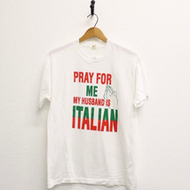 Vintage My Husband Is Italian T Shirt Large - £29.39 GBP