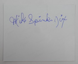 Mike Michael Spinks Jinx Signed Autographed BACK OF 8x10 B&amp;W Photo, Cut - £11.86 GBP