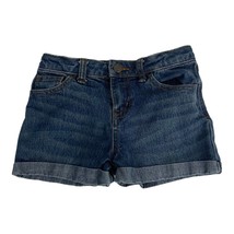 Cherokee Youth Girls  Cuffed Adjustable Waist Denim Shorts  Size 6/6x - £11.03 GBP
