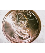 2011-P-James Garfield-AU-Gold Toned 1-$ coin with errors. 8.11gr. Die br... - $13.86 CAD