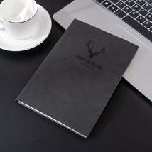 A5 Business Leather Notebook Conference Office Notepad Student Notebook 200 Page - £1.57 GBP