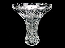 Large Trumpet Centerpiece Vase, Vintage Shannon Crystal, Designs of Ireland - $146.95