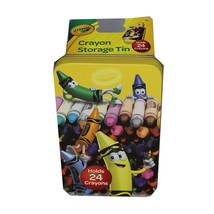 Crayola Storage Tin Box Holds 24 Crayons Cute - $6.79