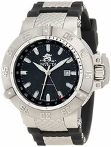 Invicta 1151 Subaqua Noma III GMT Black Dial New Battery and New Band - £235.81 GBP