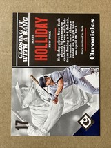 2017 Panini Chronicles #26 Matt Holliday New York Yankees - £1.27 GBP