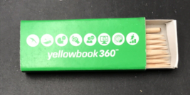 Yellowbook 360 Toothpicks Matchbook Matchbox - £5.42 GBP