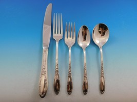 Virginian by Oneida Sterling Silver Flatware Set for 6 Service 35 Pieces Vintage - £1,242.12 GBP