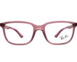 Ray-Ban Kids Eyeglasses Frames RB1605 3777 Clear Pink Red Square 47-16-130 - $36.62