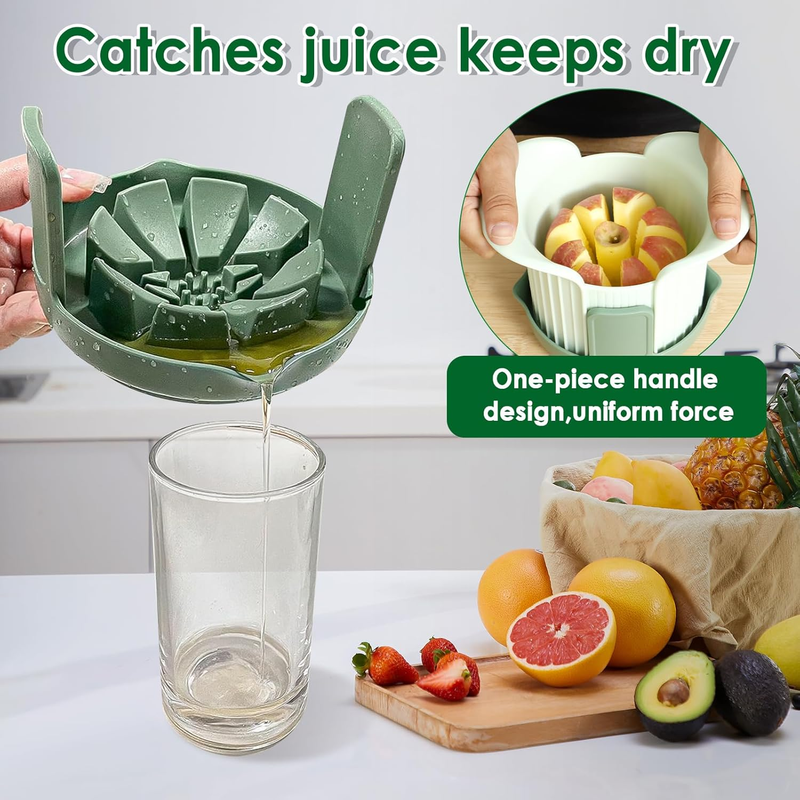 Apples Slicer and Corer, 8 Slices Heavy Duty Pear, Mango & Tomato Cutter with St Item image 3