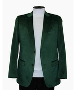 Mens BASSIRI Velvet Sports Coat Grammy Award, LEONARDI J1042 Hunter Green - £55.74 GBP