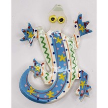 M. Ruley Gecko Lizard Wall Hanging Key West Hand Painted *Repaired* - £27.32 GBP
