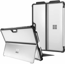 Microsoft Surface Pro 7/Pro 6 Case Drop Protection Folio Hard Cover Frost Clear - £45.02 GBP