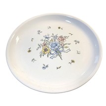 Tabletops Unlimited Victorian Bouquet Dinner Plate Floral No Trim Blue P... - $13.86